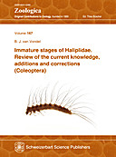 Cover image of: Immature stages of Haliplidae