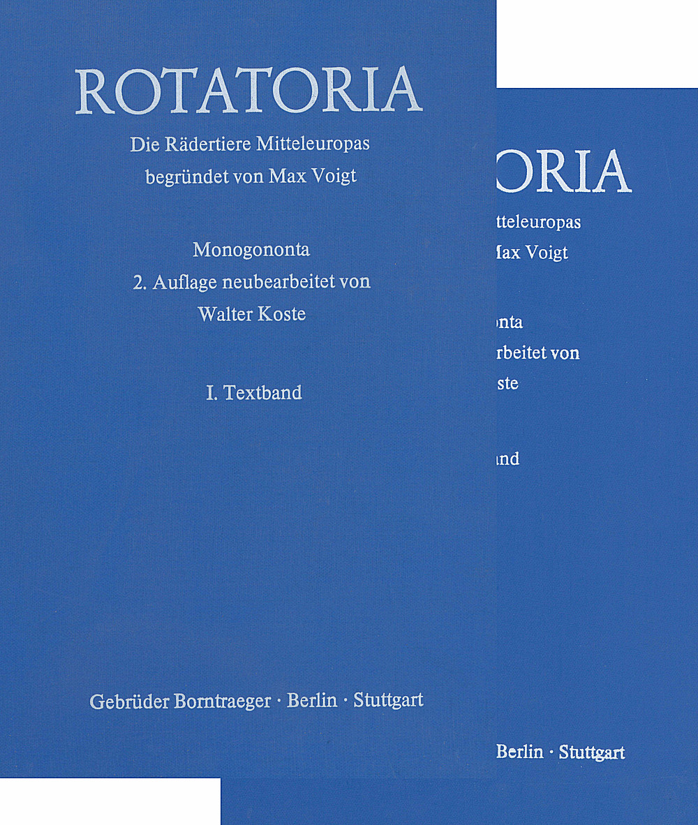Cover image of: Max Voigt; Walter Koste - Rotatoria Die Rädertiere Mitteleuropas. Überordnung Monogononta. 
Ein Bestimmungswerk. Begr. v. Max Voigt. 2. Aufl. neu
bearb. von Walter Koste