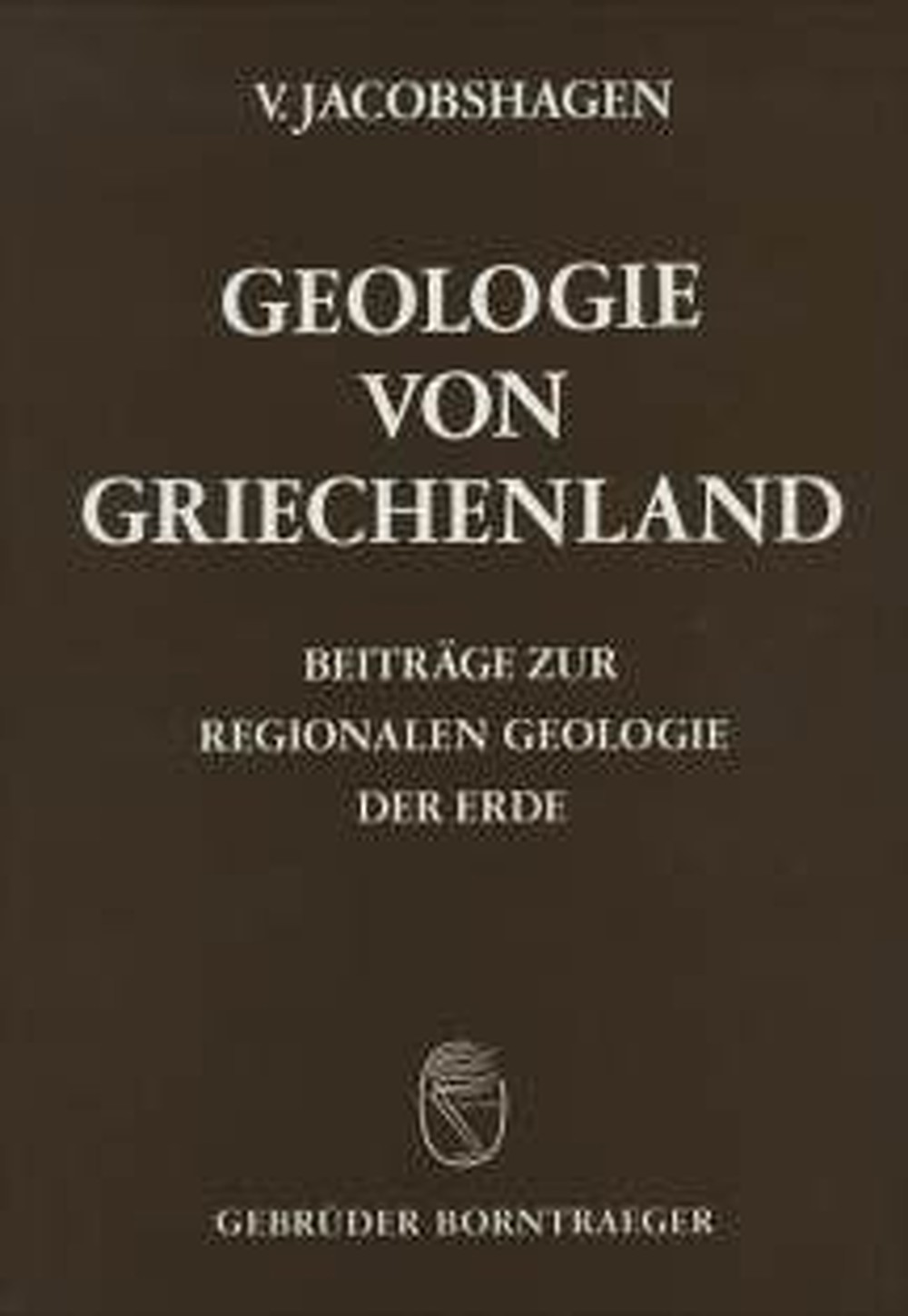 Image de couverture de:  - Geologie von Griechenland 