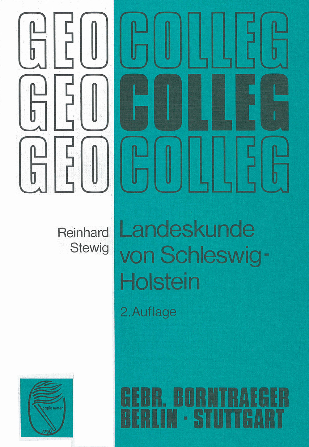 Cover image of: Reinhard Stewig - Landeskunde von Schleswig-Holstein 2. berichtigte Aufl.