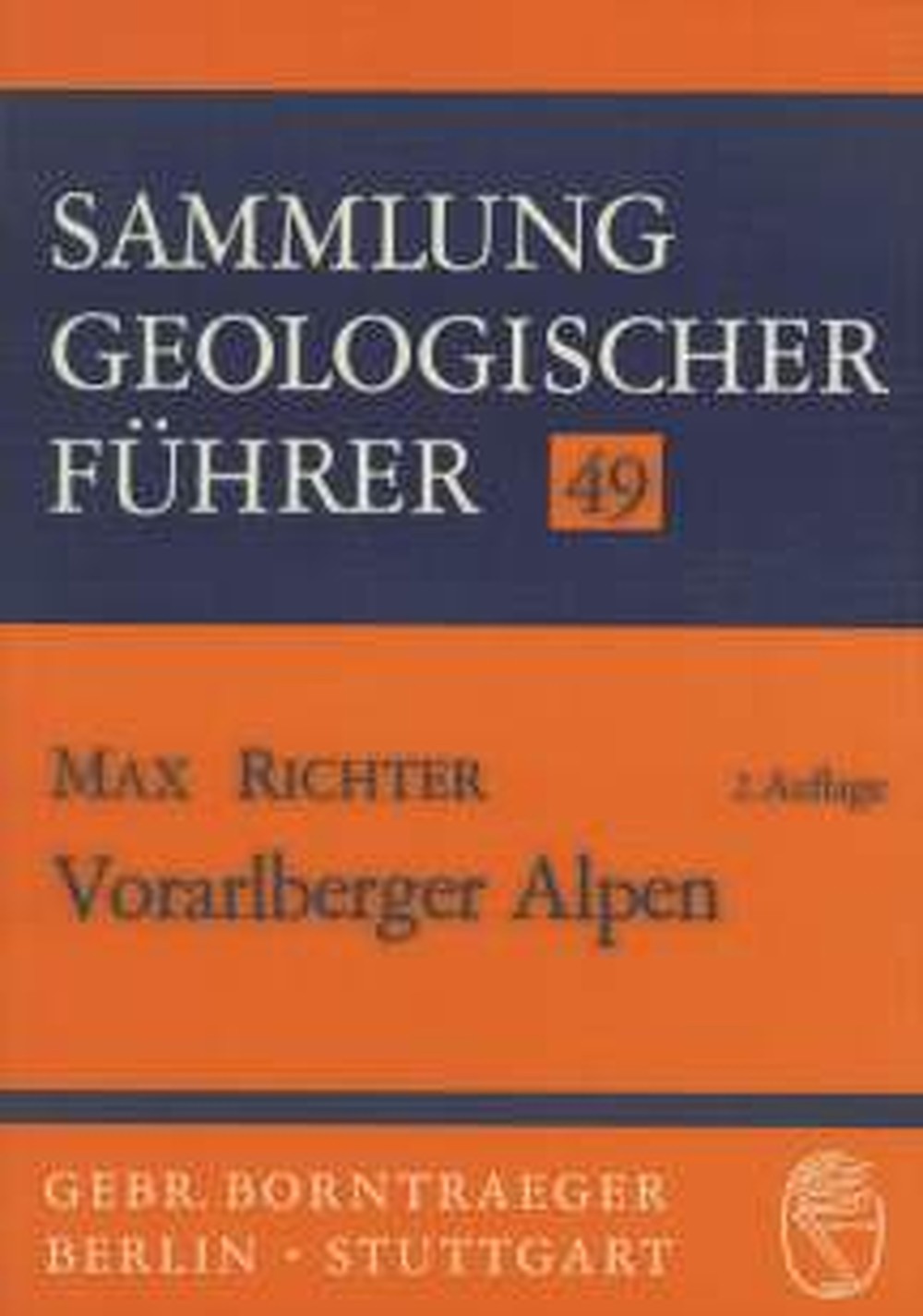 Cover image of: Max Richter - Vorarlberger Alpen 2. veränd. Aufl.