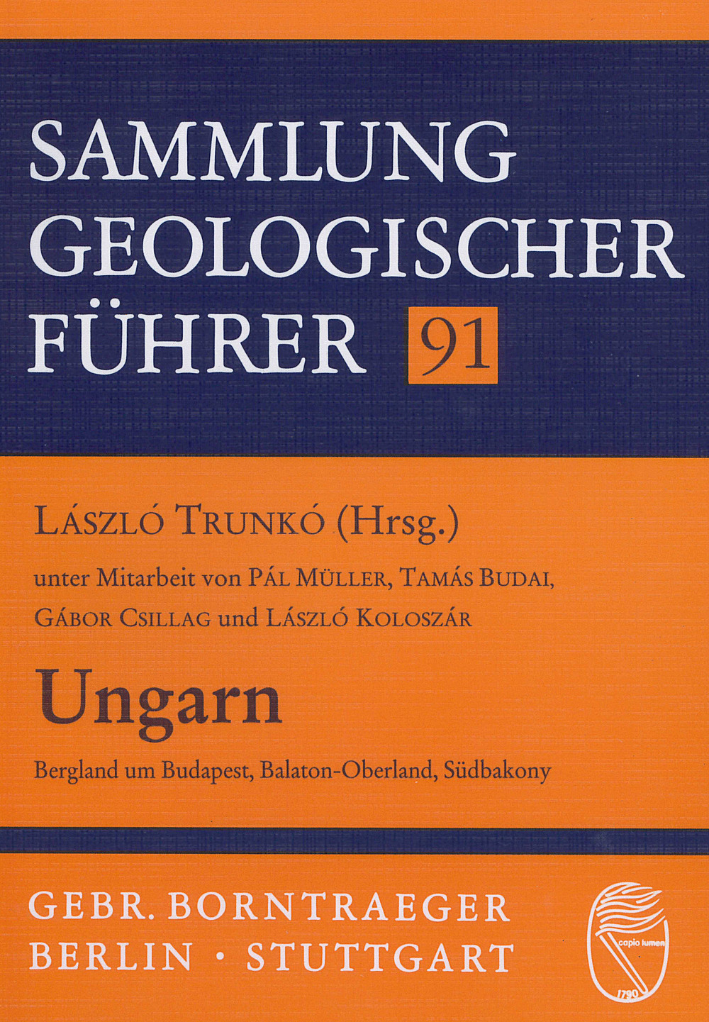 Cover image of:  - Ungarn Bergland um Budapest, Balaton-Oberland, Südbakony. Unter 
Mitarbeit von Pál Müller u. a.