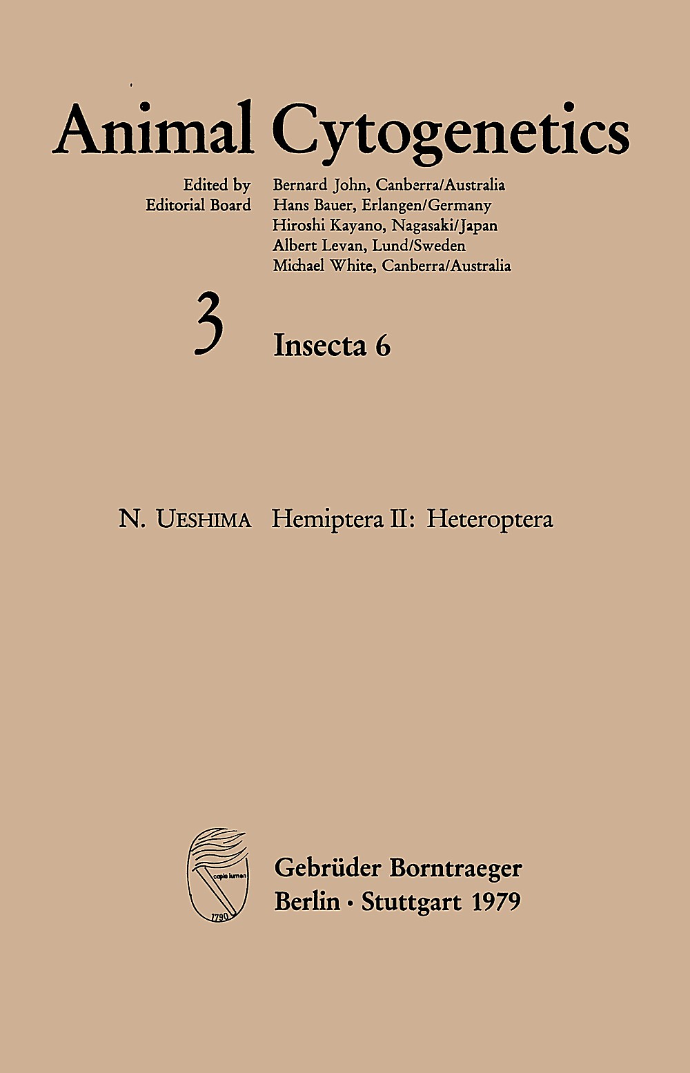 Umschlagbild des Buches: Norihiro Ueshima - Insecta 6. Hemiptera II Heteroptera