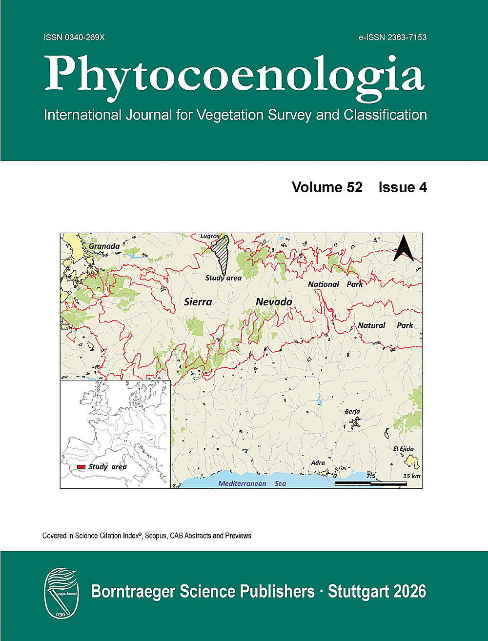 Image de couverture de: Phytocoenologia Band 52 Heft 4