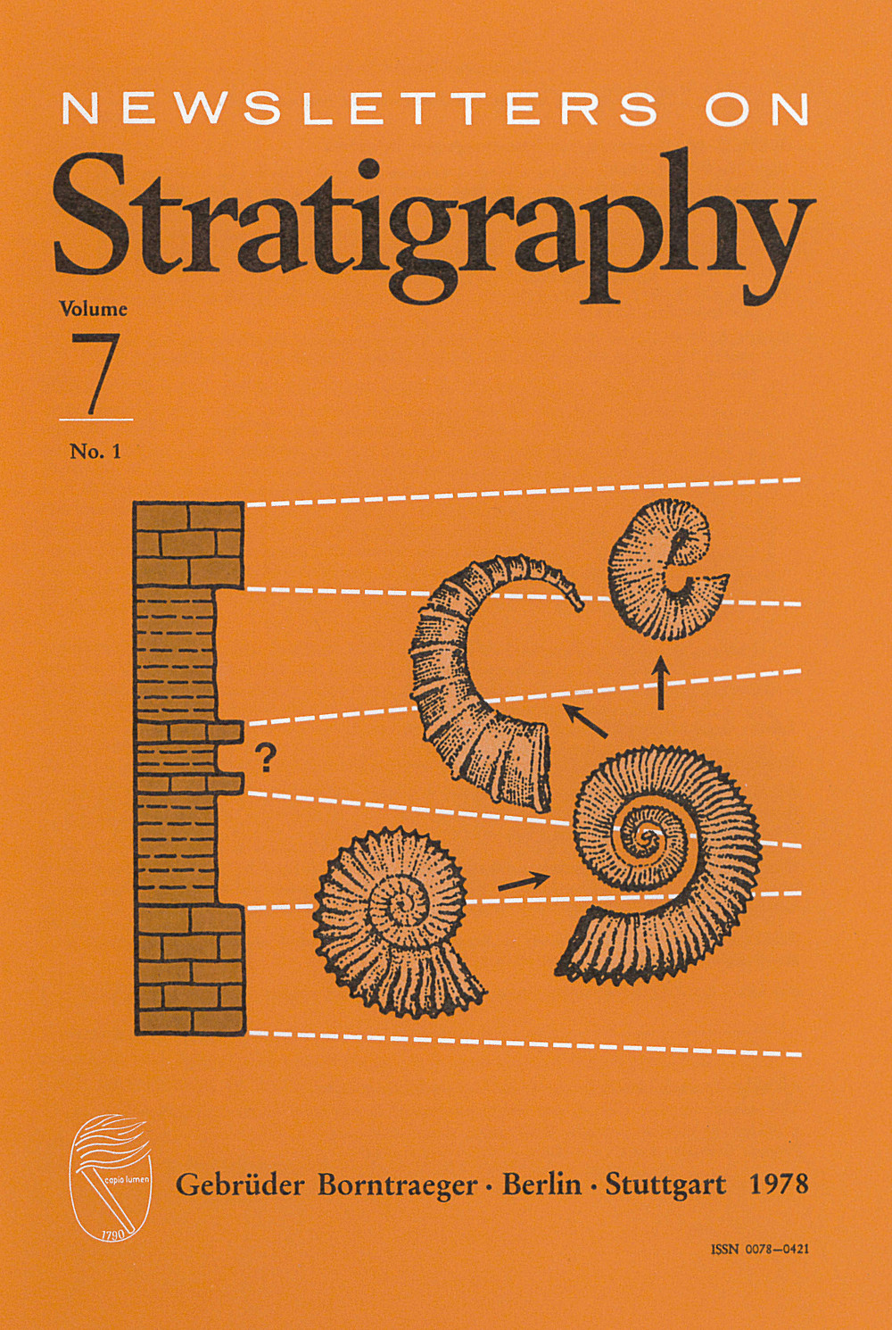 Cover image of: Newsletters on Stratigraphy Volume 7 Number 1
