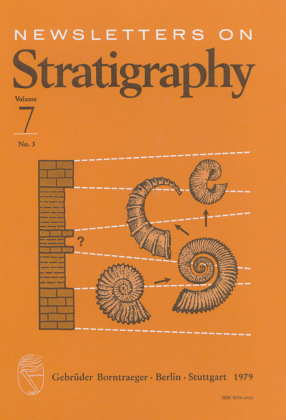 Cover image of: Newsletters on Stratigraphy Volume 7 Number 3