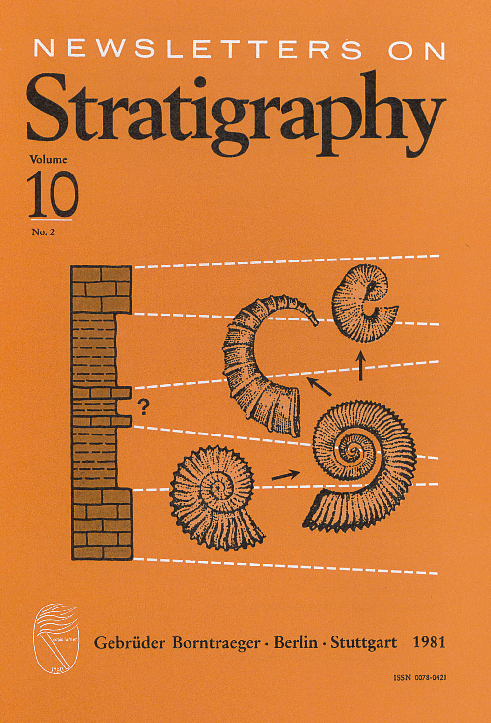 Image de couverture de: Newsletters on Stratigraphy Volume 10 Number 2