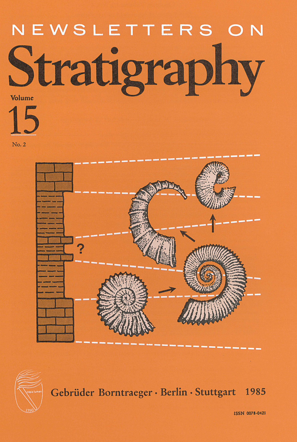 Cover image of: Newsletters on Stratigraphy Volume 15 Number 2