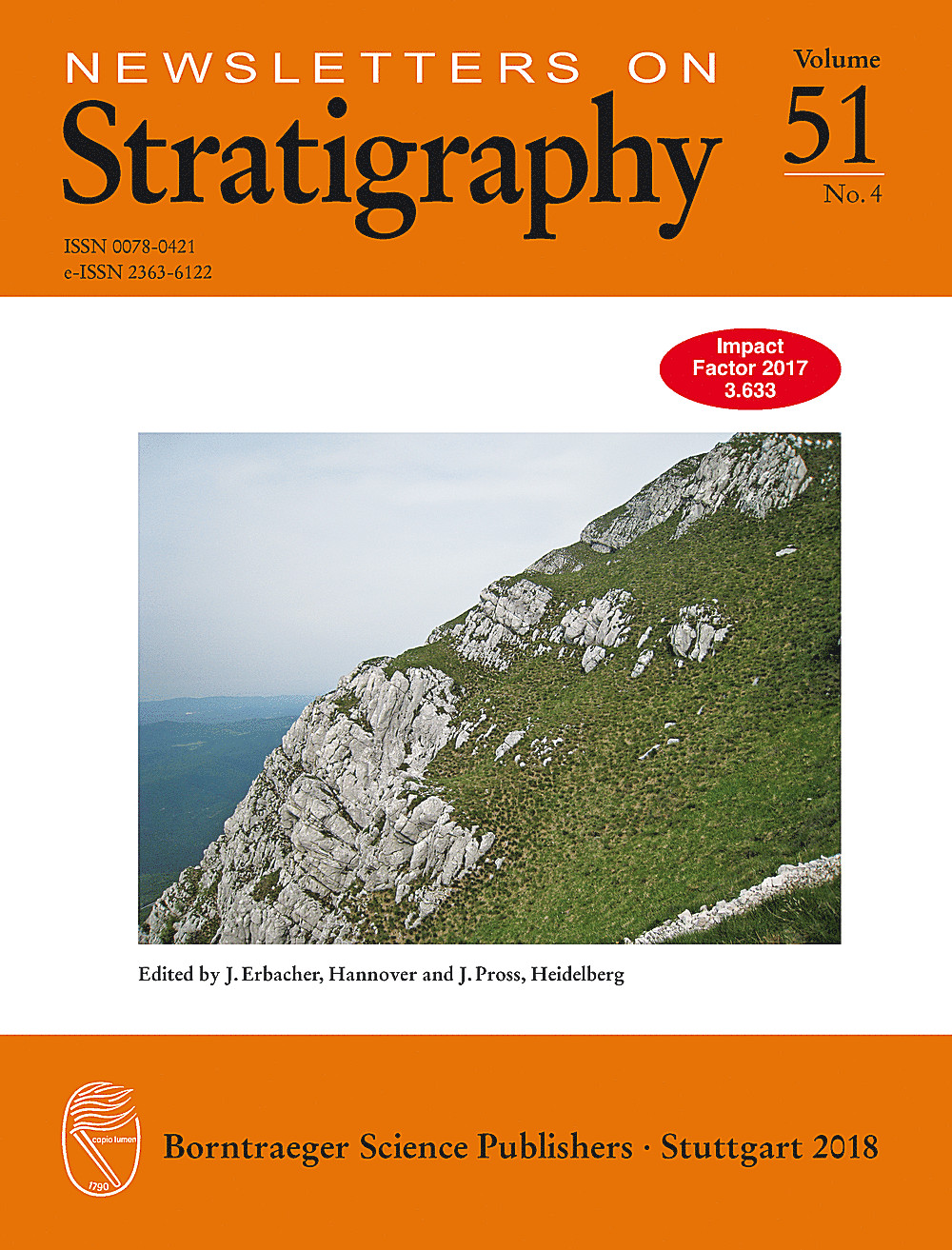 Cover image of: Newsletters on Stratigraphy Volume 51 Number 4
