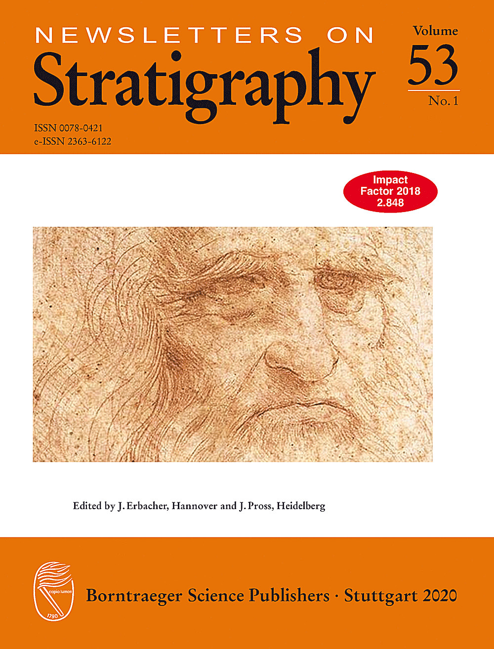 Cover image of: Newsletters on Stratigraphy Volume 53 Number 1