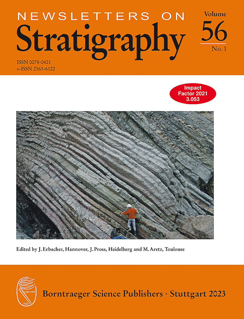 Image de couverture de: Newsletters on Stratigraphy Volume 56 Number 1