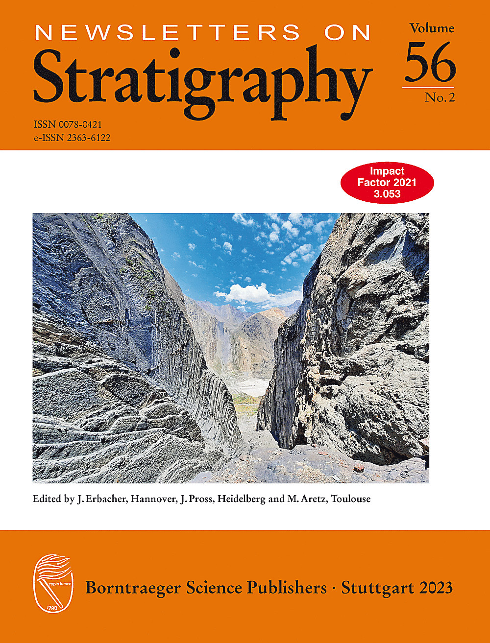 Image de couverture de: Newsletters on Stratigraphy Volume 56 Number 2