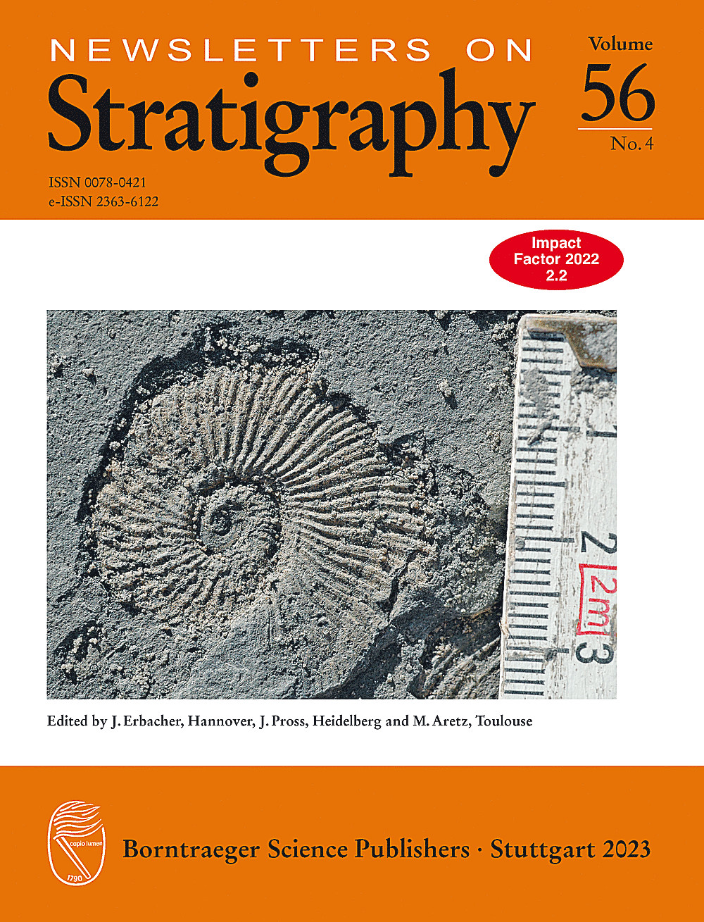 Image de couverture de: Newsletters on Stratigraphy Volume 56 Number 4