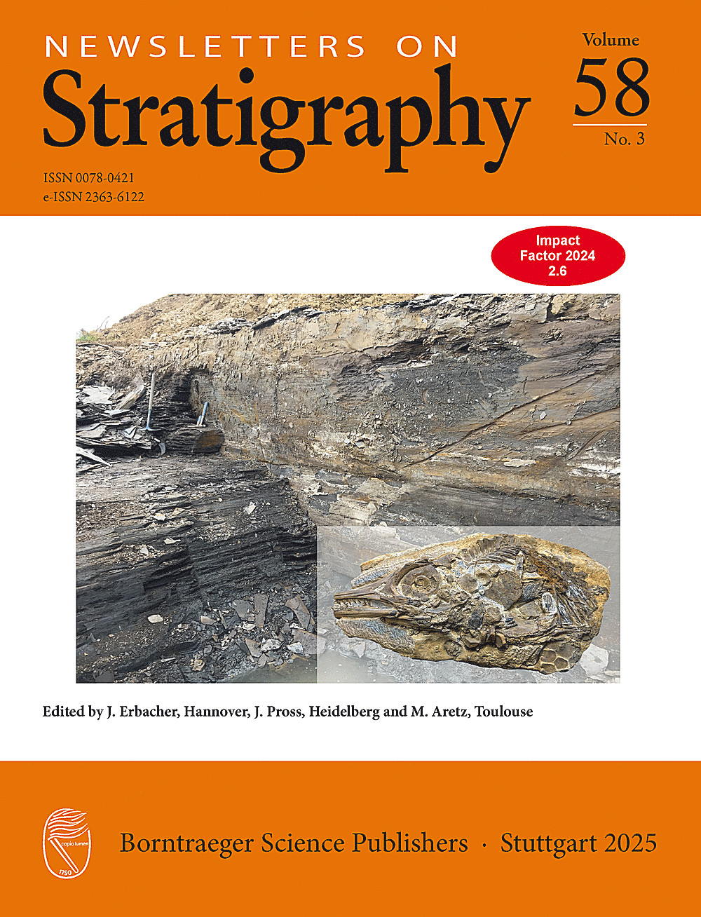 Image de couverture de: Newsletters on Stratigraphy Volume 58 Number 3