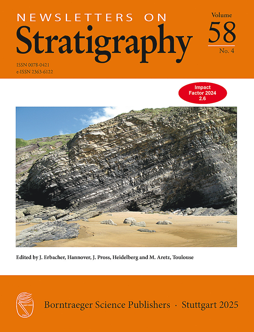 Umschlagbild des Buches: Newsletters on Stratigraphy Volume 58 Number 4