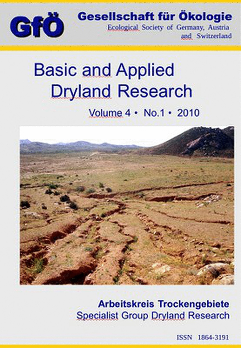 Cover image of: Basic and Applied Dryland Research Vol. 4 No. 1