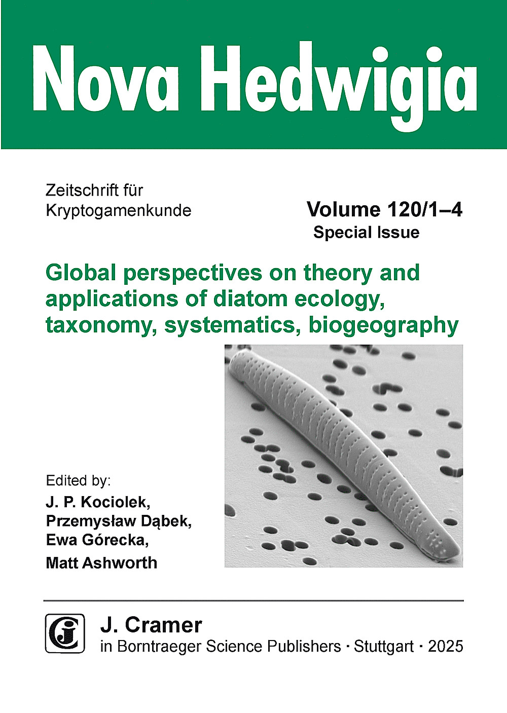 Cover image of: Global perspectives on theory and applications of diatom ecology, taxonomy, systematics, biogeography