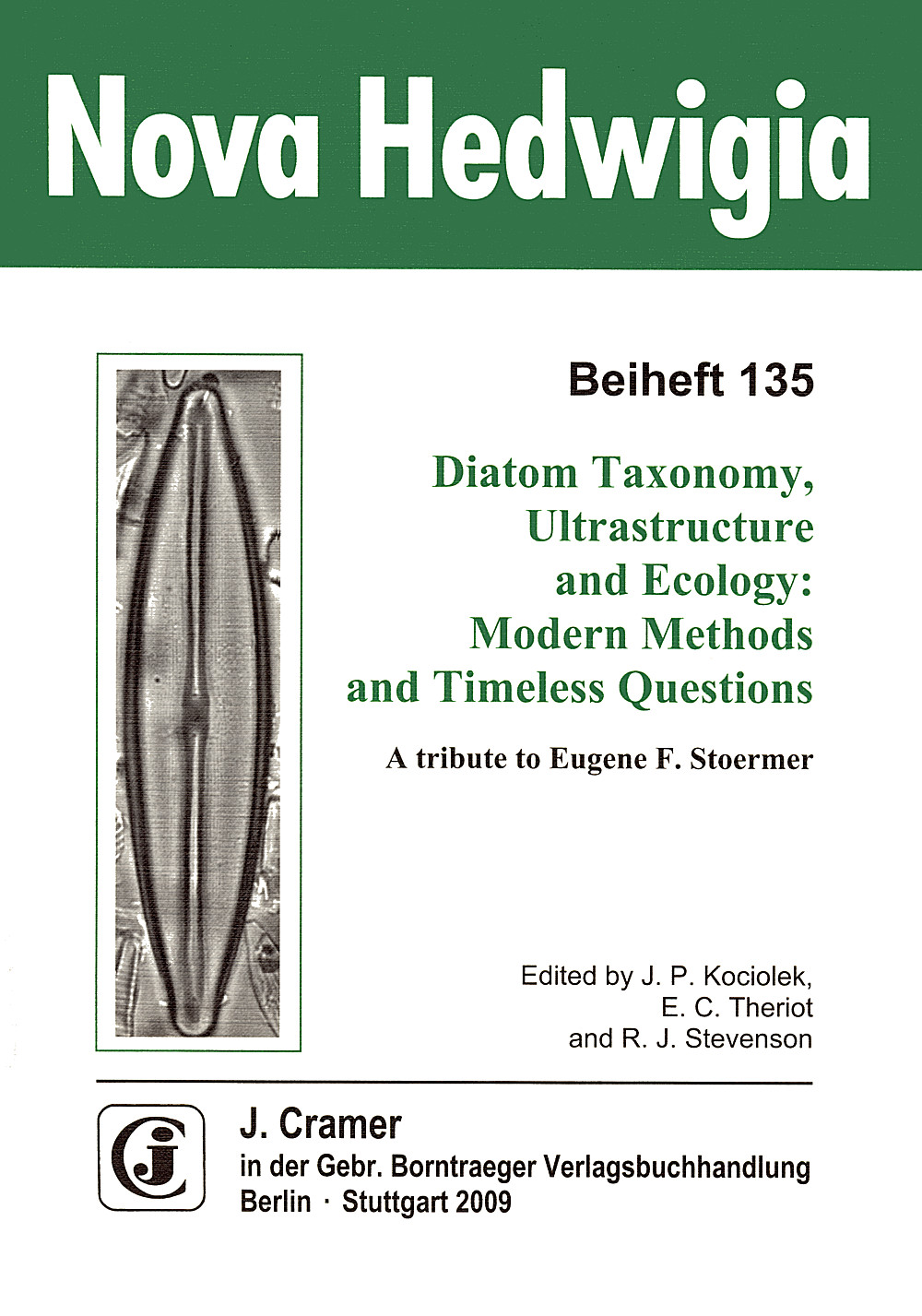 Cover image of:  - Diatom Taxonomy, Ultrastructure and Ecology: Modern Methods and Timeless Questions A tribute to Eugene F. Stoermer