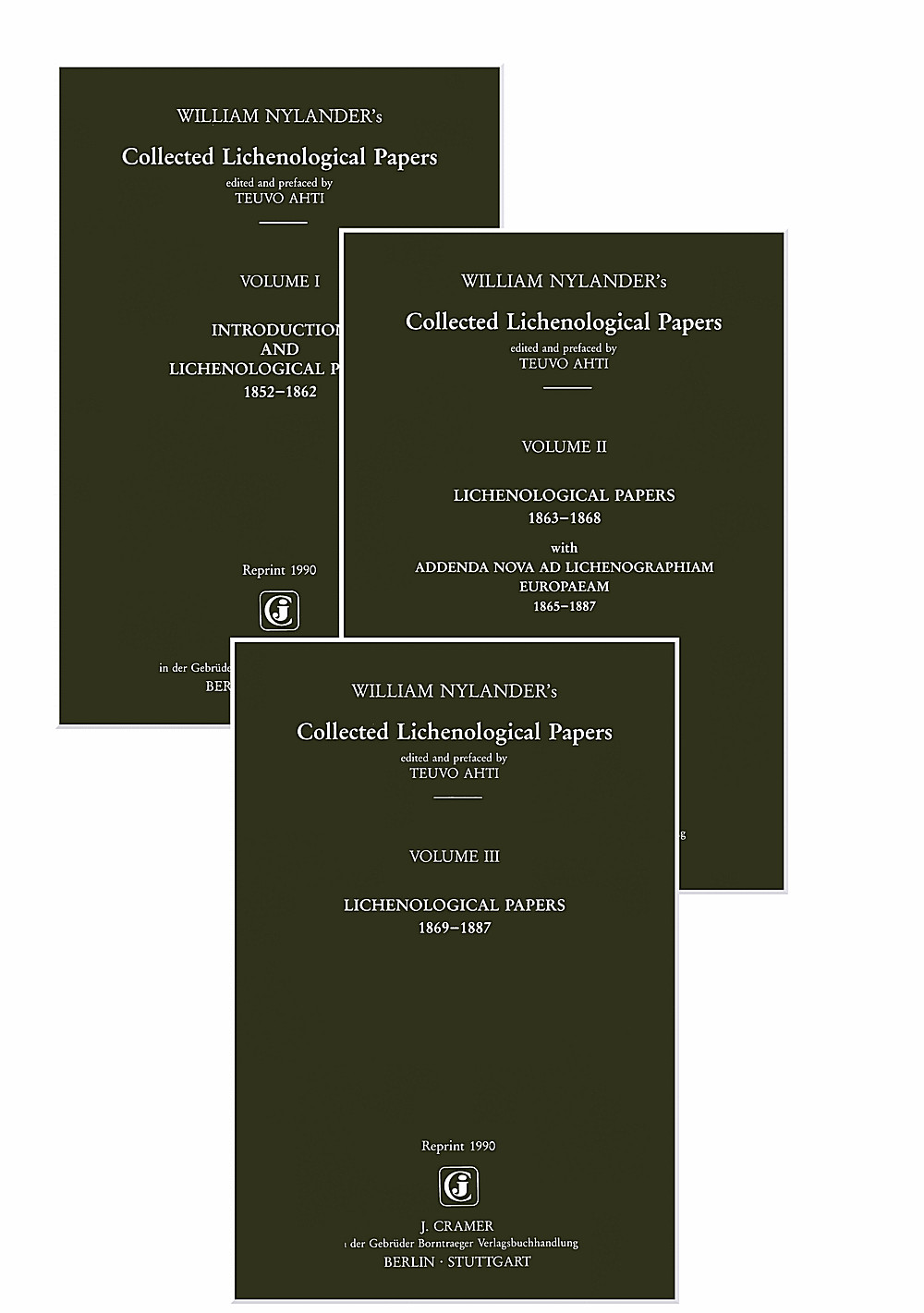 Cover image of: Wiliam Nylander - Collected Lichenological Papers Vol. I-III 