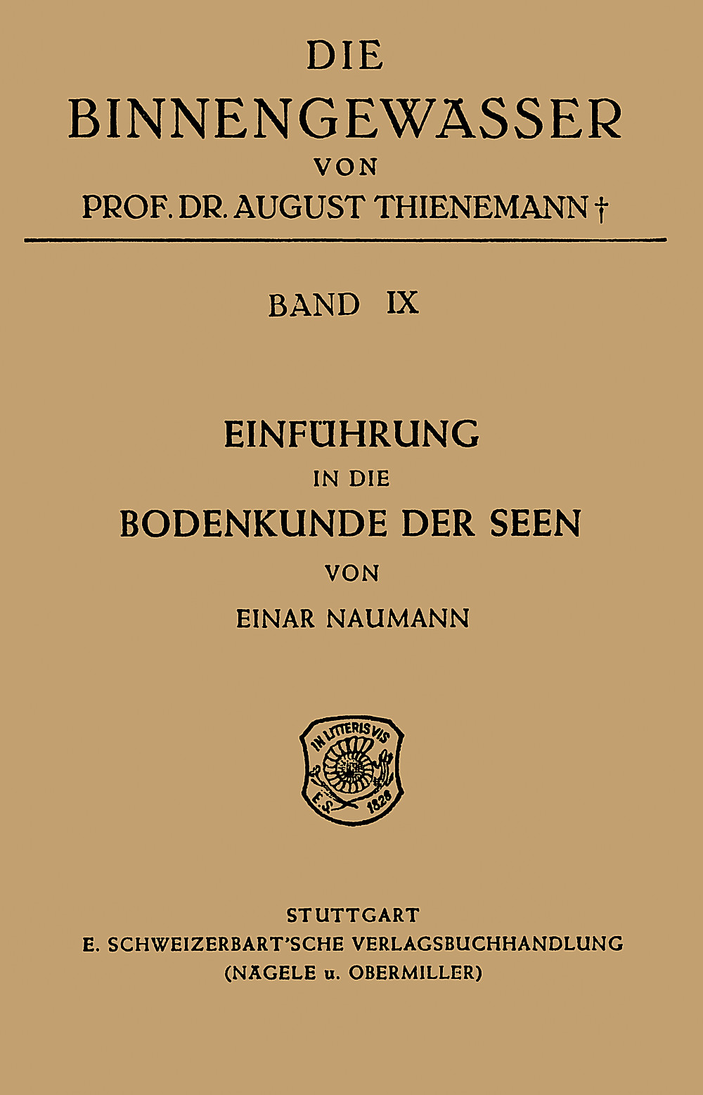 Image de couverture de: Einar Naumann - Einführung in die Bodenkunde der Seen 