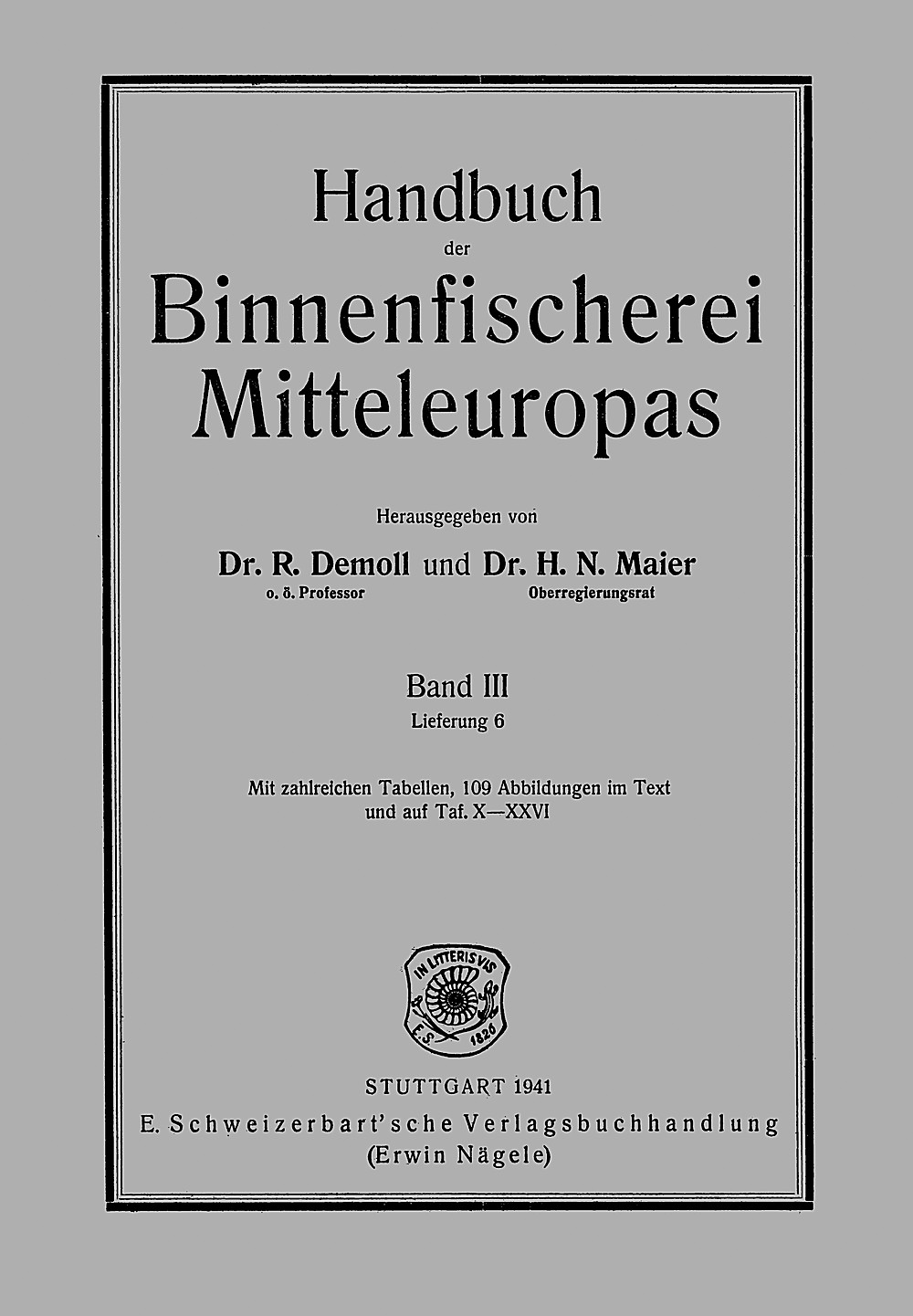 Image de couverture de: Erich Wagler - Die Lachsartigen (Salmonidae) Teil 2: Coregonen