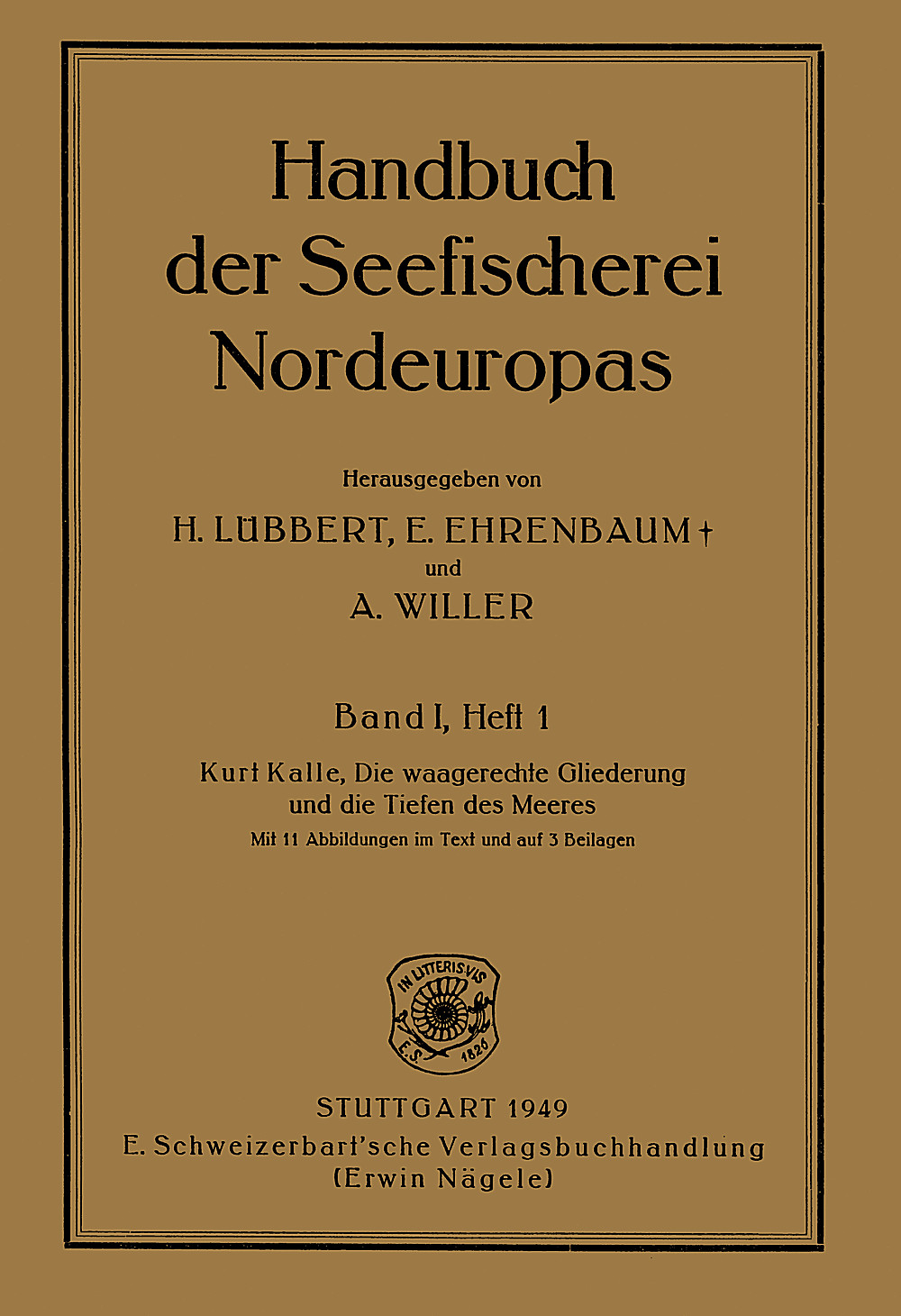 Image de couverture de: Kurt Kalle - Die waagerechte Gliederung und die Tiefen des Meeres 