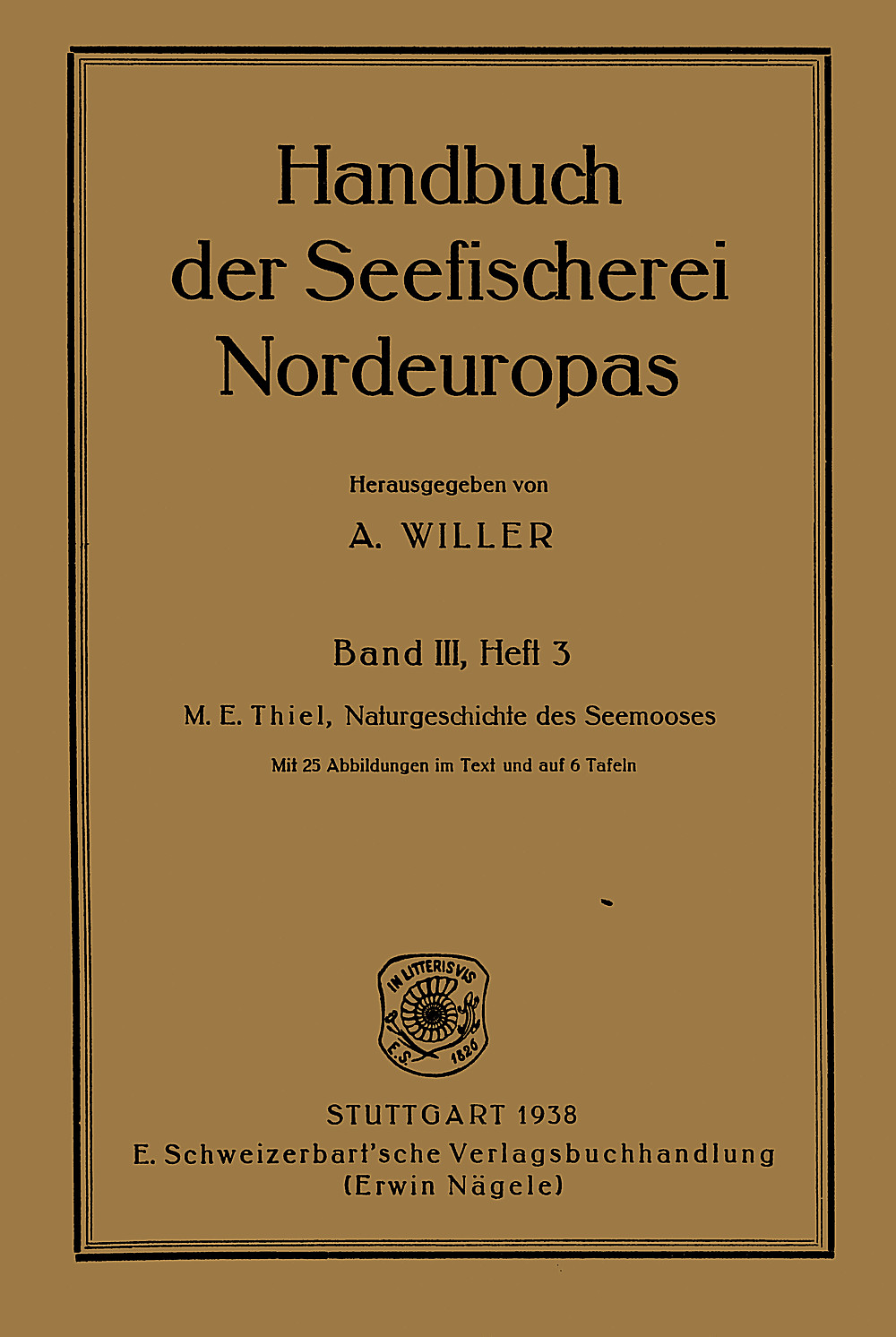 Cover image of: Max Egon Thiel - Naturgeschichte des Seemooses 