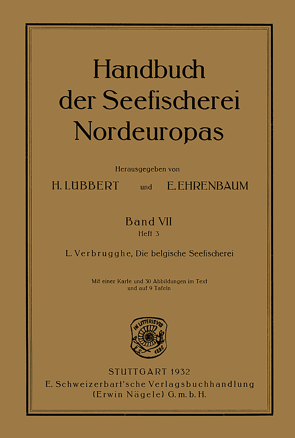 Image de couverture de: Leonce Verbrugghe - Die belgische Seefischerei 