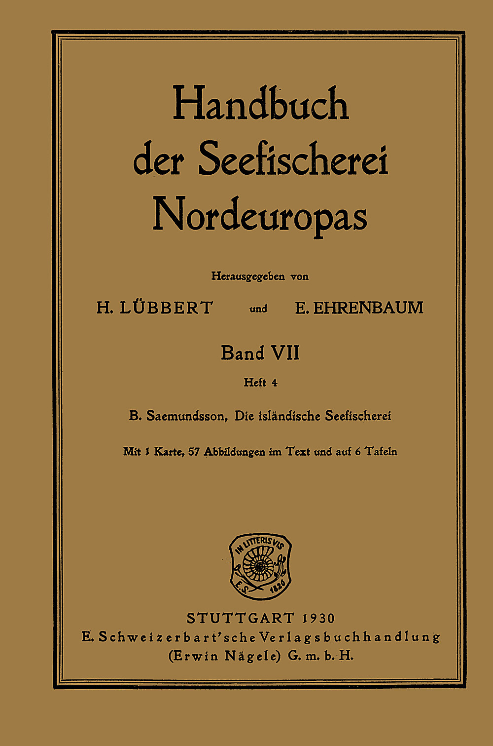 Image de couverture de: Bjarni Saemundsson - Die isländische Seefischerei 