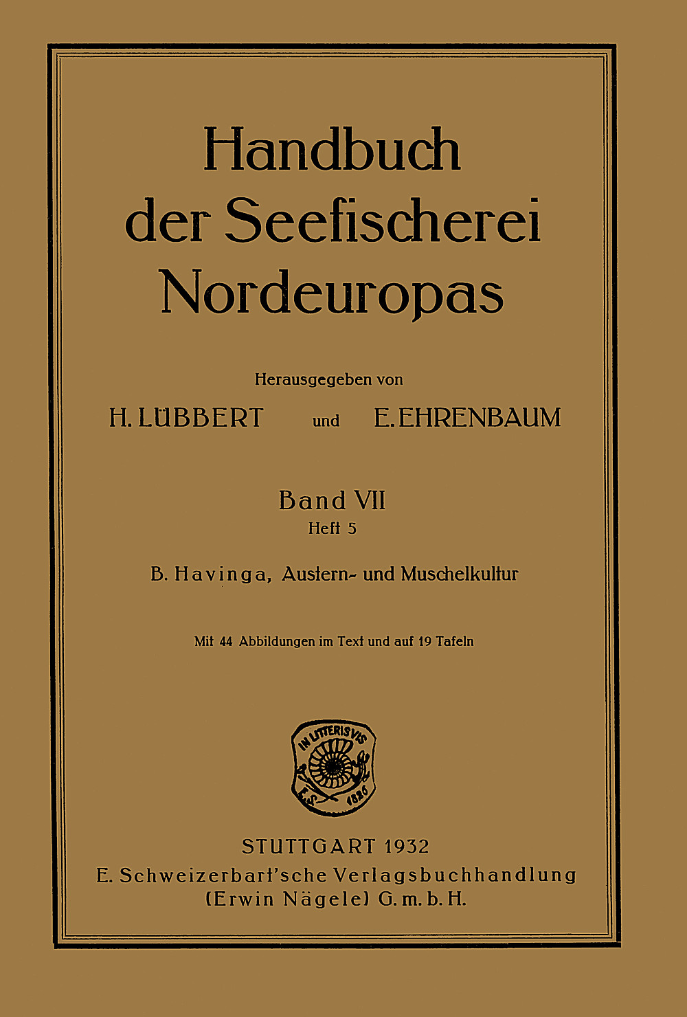 Cover image of: Berend Havinga - Austern- und Muschelkultur 