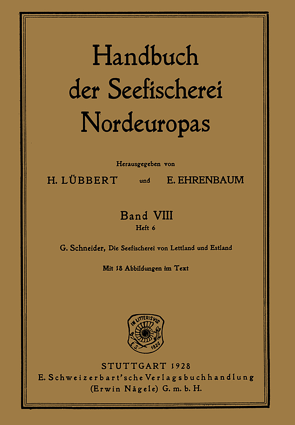 Cover image of: Guido Schneider - Die Seefischerei von Lettland und Estland 
