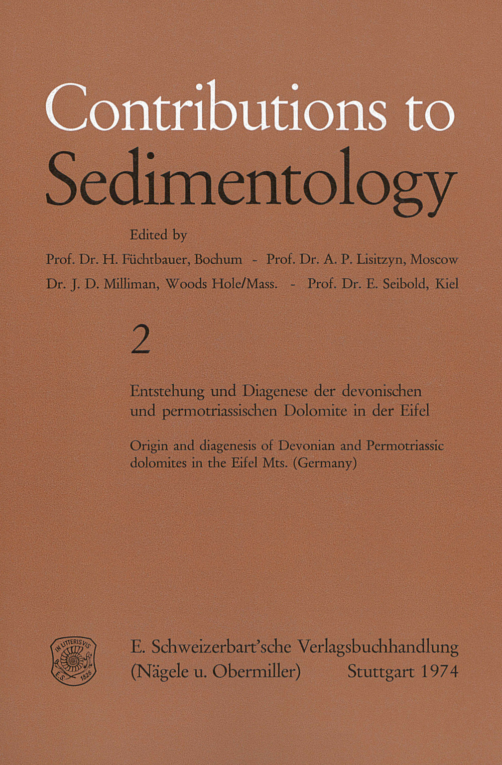 Cover image of: Detlev K. Richter - Entstehung und Diagenese der devonischen und 
permotriassischen Dolomite in der Eifel 