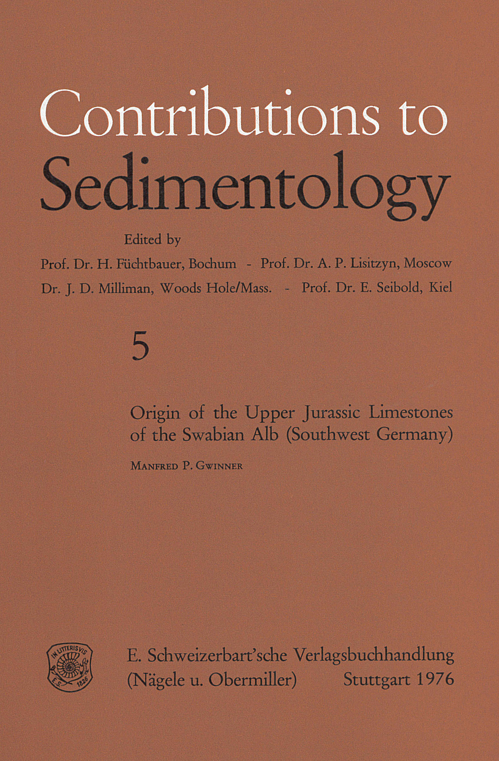 Cover image of: Manfred P. Gwinner - Origin of the Upper Jurassic Limestones of the Swabian Alb
(Southwest Germany) 