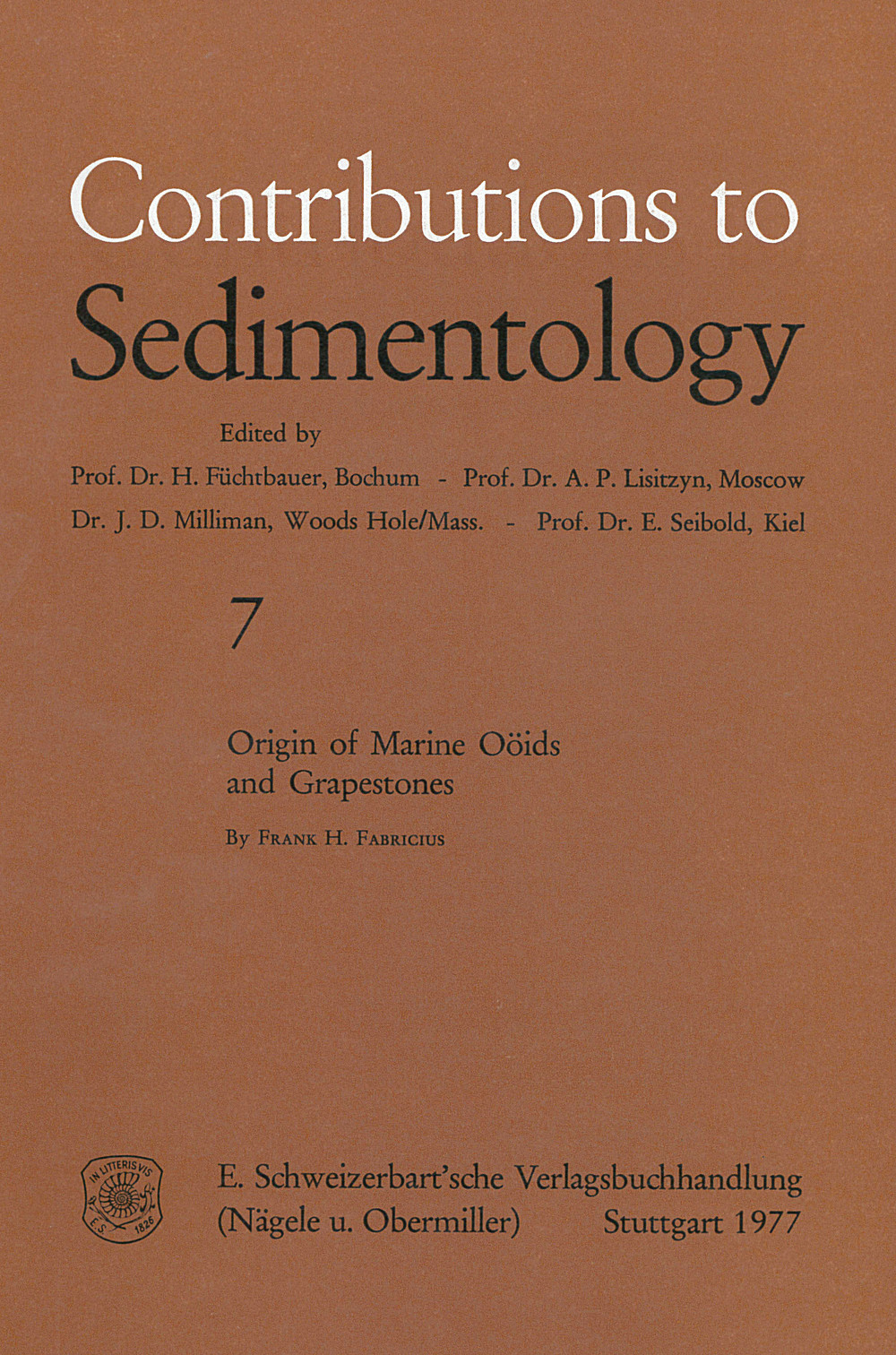 Cover image of: Frank H. Fabricius - Origin of Marine Oöids and Grapestones 
