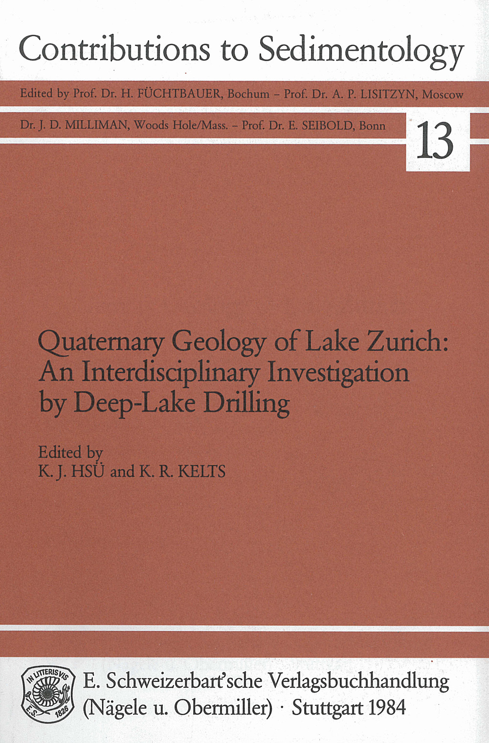 Cover image of:  - Quaternary geology of Lake Zurich An interdisciplinary investigation by deep-lake-drilling