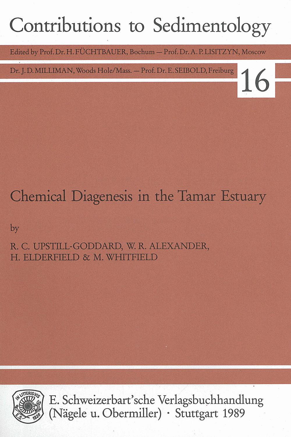 Cover image of:  - Chemical Diagenesis in the Tamar Estuary 