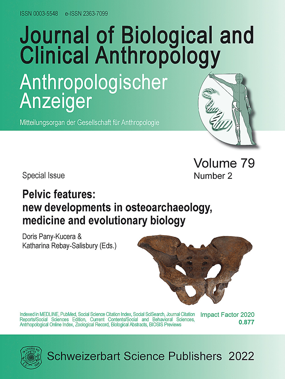 Cover image of: Special Issue <br>
Pelvic features: new developments in osteoarchaeology, medicine and evolutionary biology