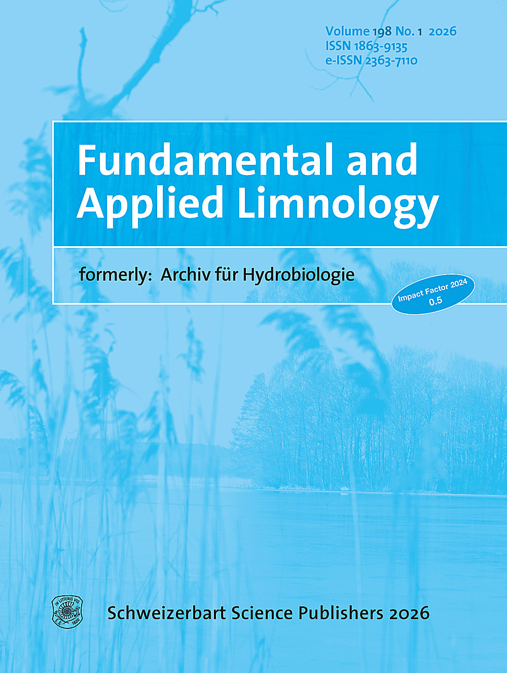 Cover image of: Fundamental and Applied Limnology Volume 198 Nr. 1