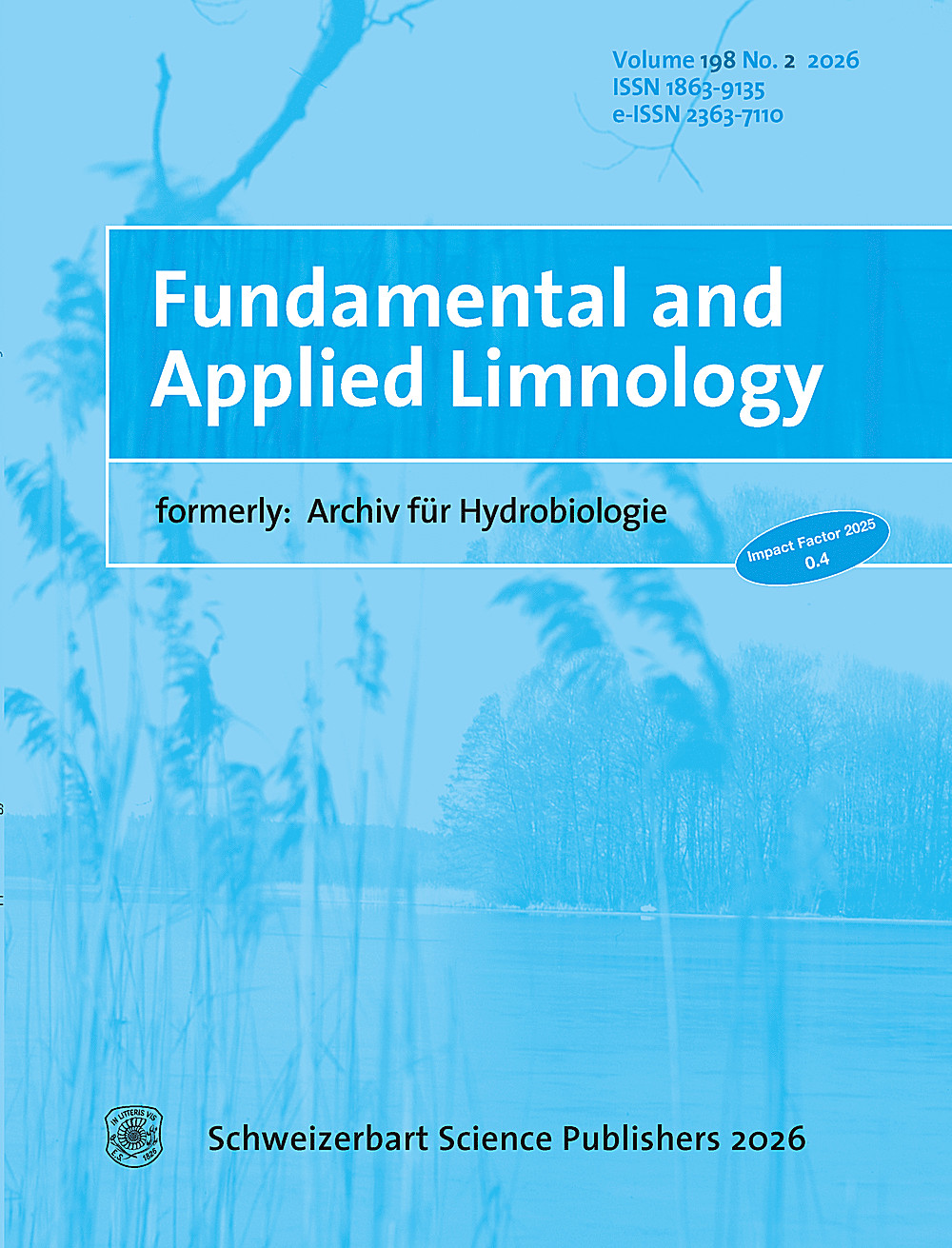 Cover image of: Fundamental and Applied Limnology Volume 198 Nr. 2
