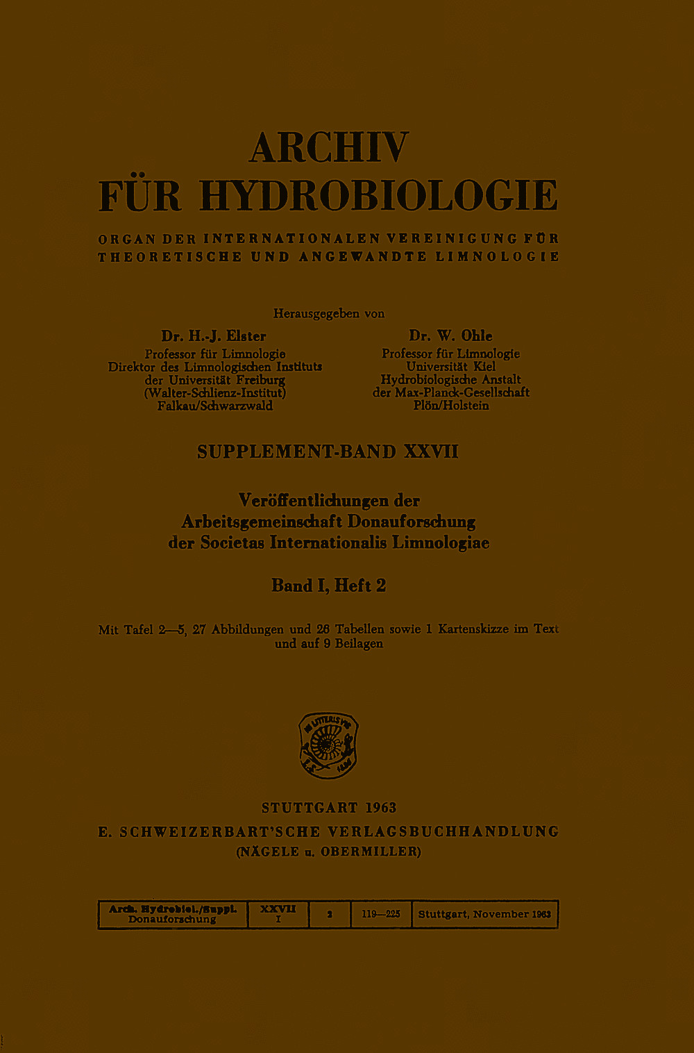 Cover image of: Veröffentlichungen der Arbeitsgemeinschaft Donauforschung Band 1 Heft 2