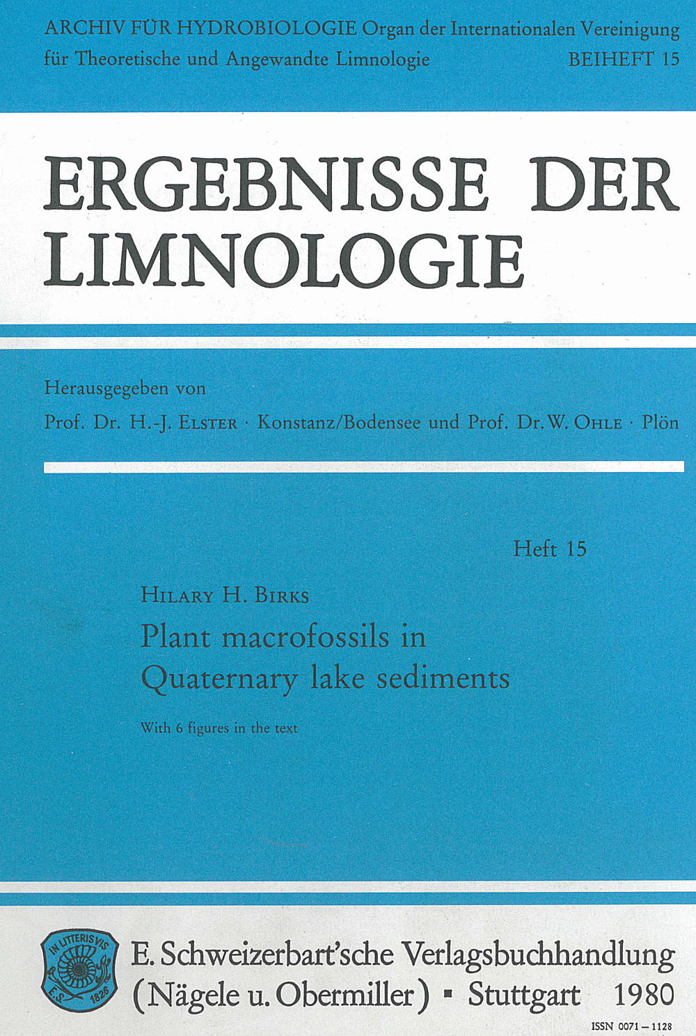 Cover image of: Hilary H. Birks - Plant macrofossils in Quaternary lake sediments 