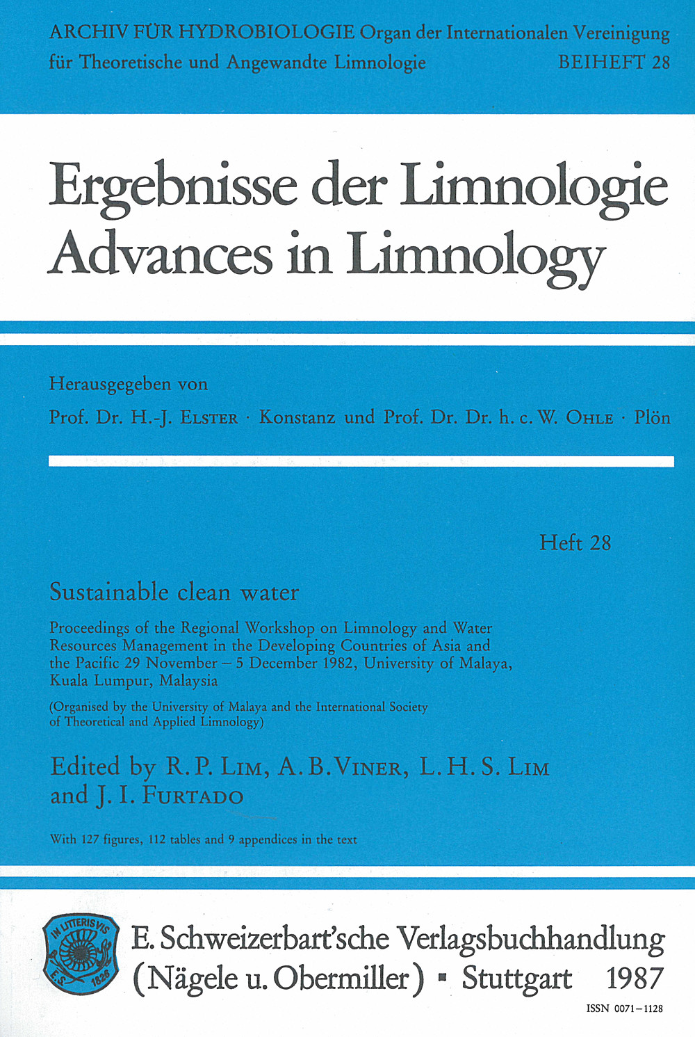 Cover image of:  - Sustainable clean water Proceedings of the regional workshop on limnology and
water resources management in the developing countries
of Asia and the Pacific 29. Nov.-5. Dec.1982, Univ. Malaysia,
Kuala Lumpur