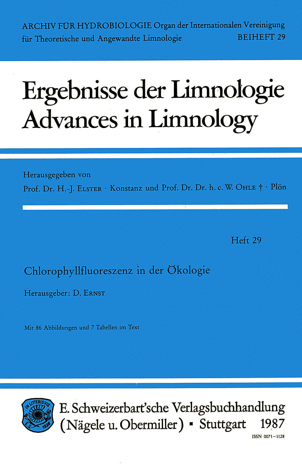 Cover image of:  - Chlorophyllfluoreszenz in der Ökologie 