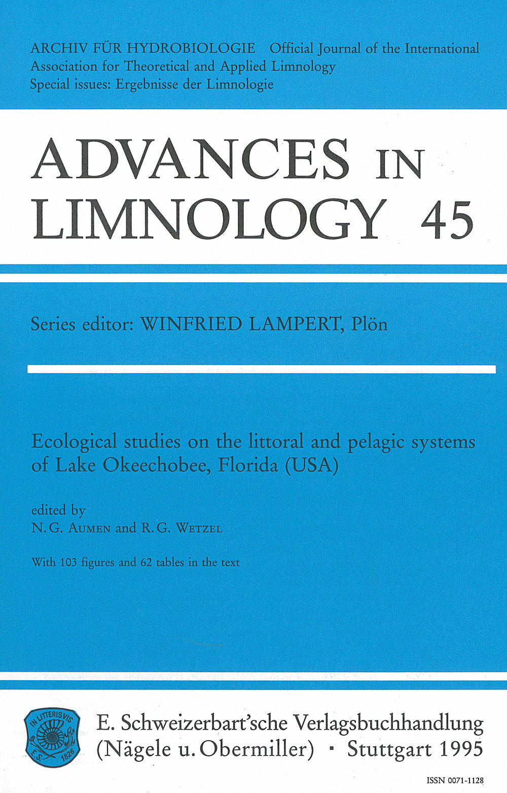 Cover image of:  - Ecological studies on the littoral and pelagic systems of 
Lake Okeechobee, Florida (USA) 