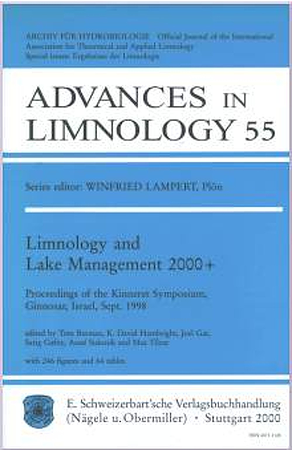 Cover image of:  - Limnology and Lake Management 2000+
 Proceedings of the Kinneret Symposium, Ginnosar, Israel,
Sept. 1998