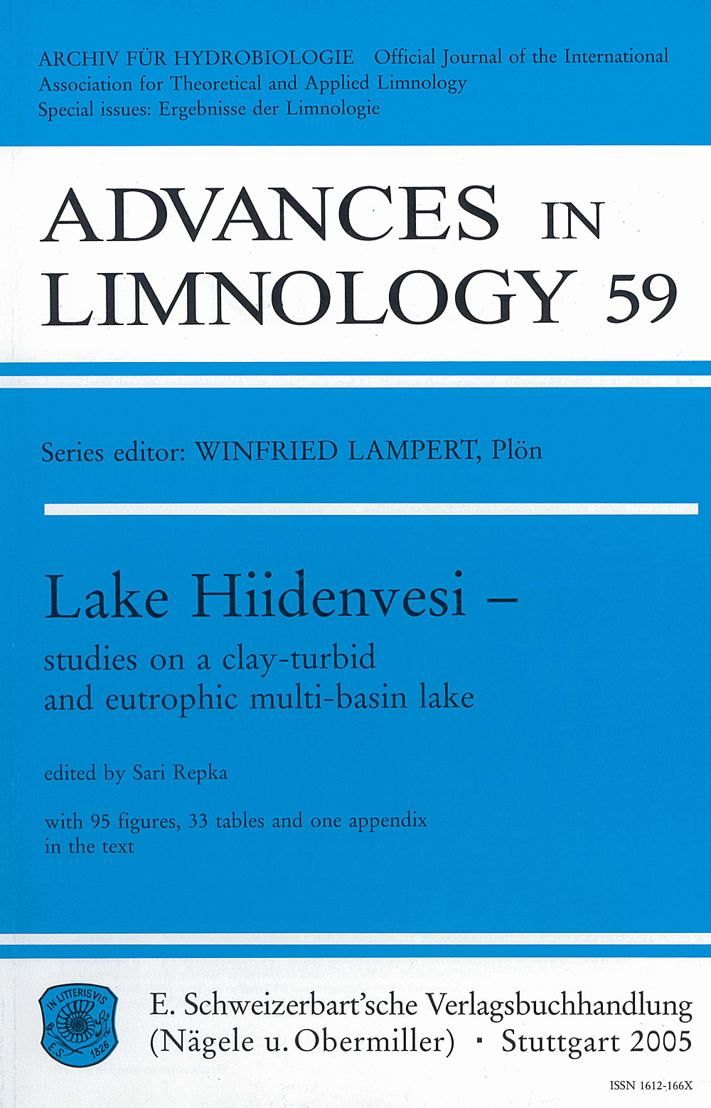 Cover image of:  - Lake Hiidenvesi Studies on a clay-turbid and eutrophic multi-basin lake