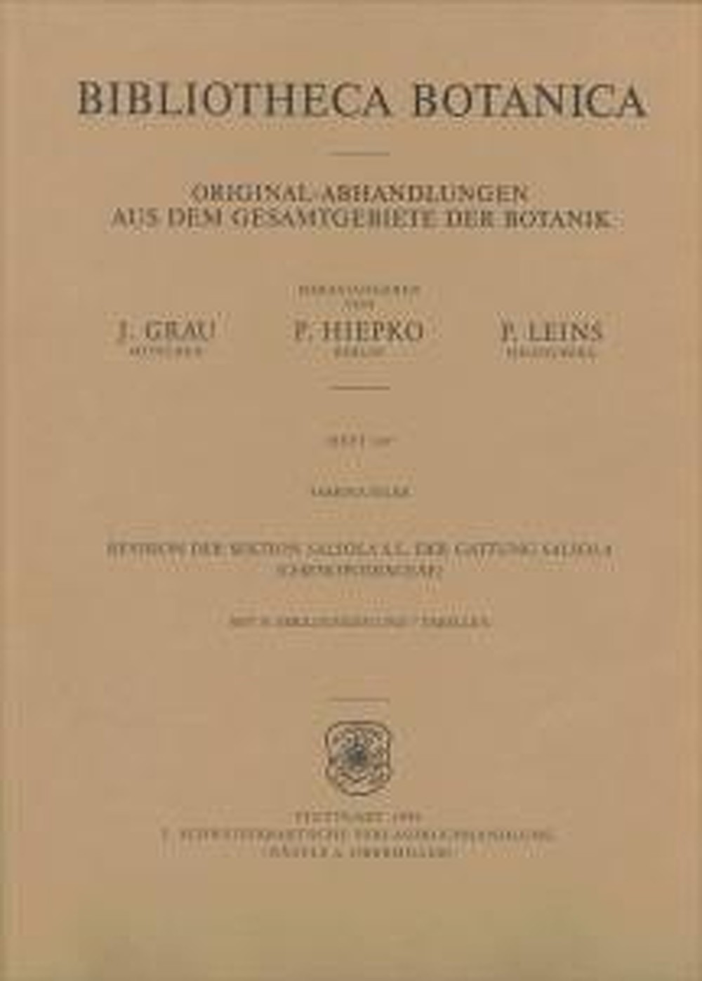 Cover image of: Sabrina Rilke - Revision der Sektion <i> Salsola </i> S.L. der Gattung
<i> Salsola </i> (Chenopodiaceae) 