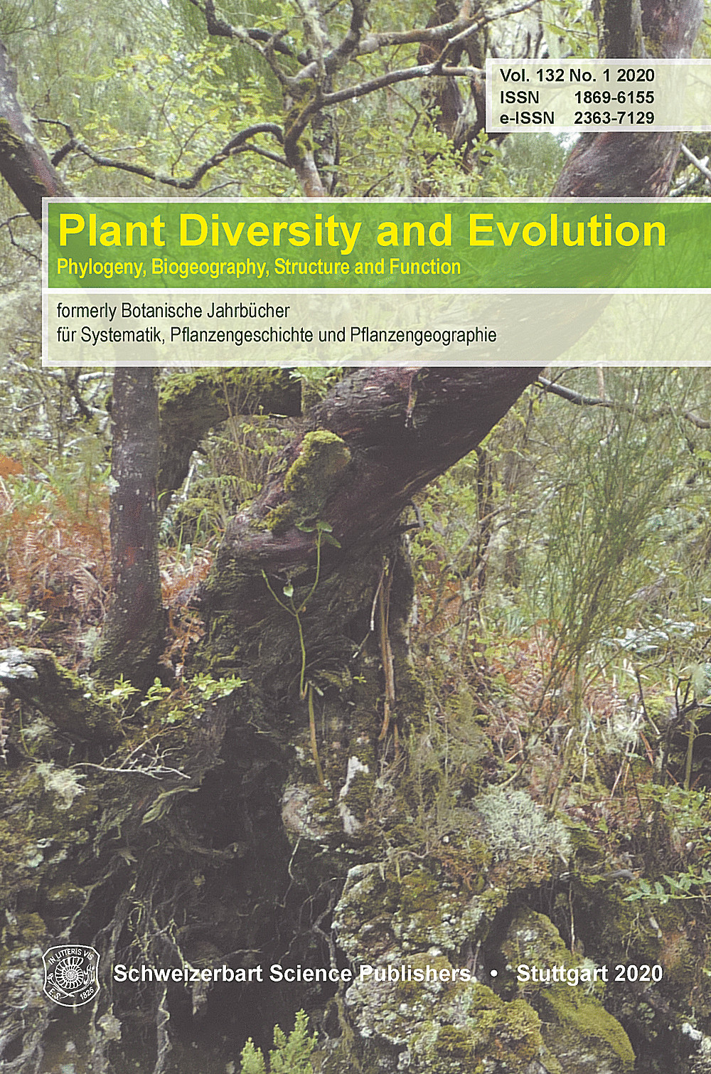 Umschlagbild des Buches: Plant Diversity and Evolution Volume 132 No. 1