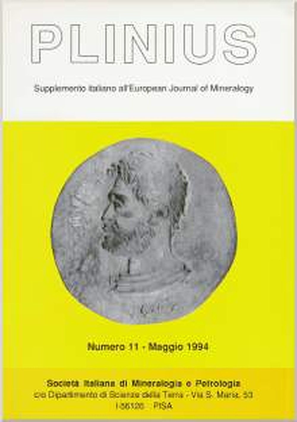 Image de couverture de:  - Plinius Supplemento italiano all'European Journal of Mineralogy