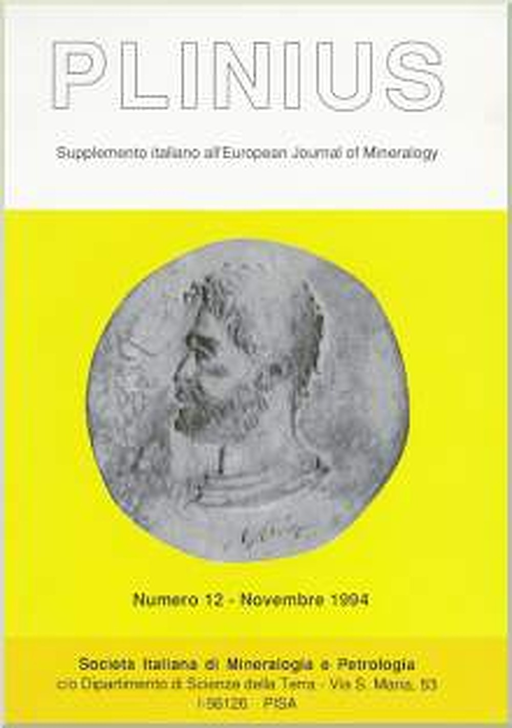 Image de couverture de:  - Plinius Supplemento italiano all'European Journal of Mineralogy